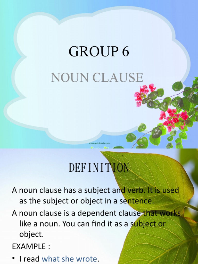 Understanding Noun Clauses | PDF | Clause | Noun