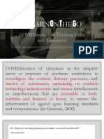 # Learnonthego: Covidification of Teaching Styles and Assessment