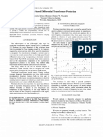 A Wavelet Based Differential Transformer Protection