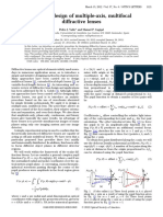 Analytic Design of Multiple-Axis, Multifocal Diffractive Lenses