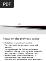 Week 4 Test Types: Achievement, Diagnostic, Language Aptitude, Placement, and Proficiency Tests