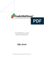 Billy Corum Billy Corum Billy Corum Billy Corum: Predictwallstreet Proudly Sponsors This Ebook For..