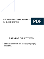 Redox Reactions and Processes: Fe-O - H O System