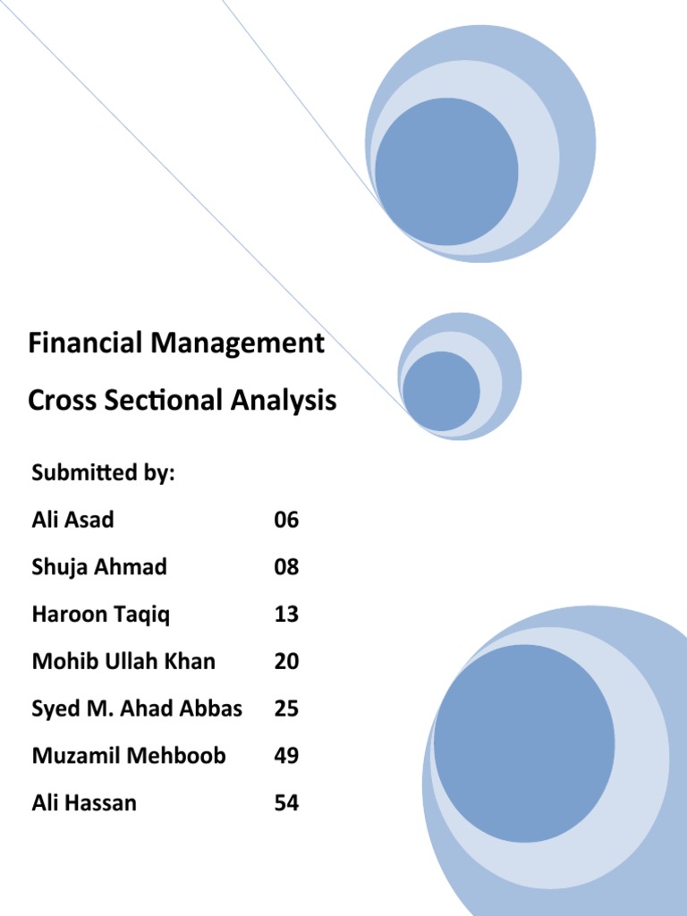 Cross-Sectional Financial Analysis | PDF