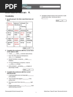 Short Test 4A Norman R.: Vocabulary