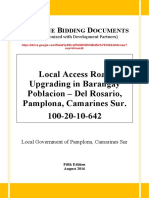 Revised PBD for Infrastructure Projects_Local Access Road Upgrading in Bgy. Poblacion-Del Rosario