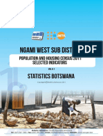 Ngami West Sub District: Population and Housing Census 2011 Selected Indicators