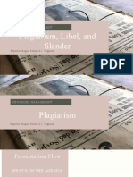 Plagiarism, Libel, and Slander: Newspaper Management