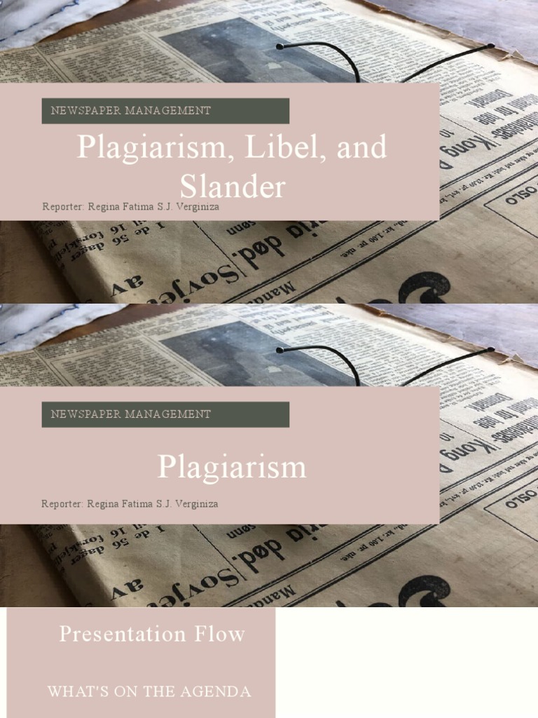 Newspaper Management PDF Defamation Apa Style