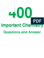 400 Important Chemistry Questions and Answer