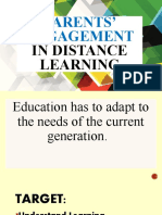 Parents' Engagement: in Distance Learning