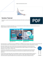 Varistor Tutorial: Register To Download Premium Content!