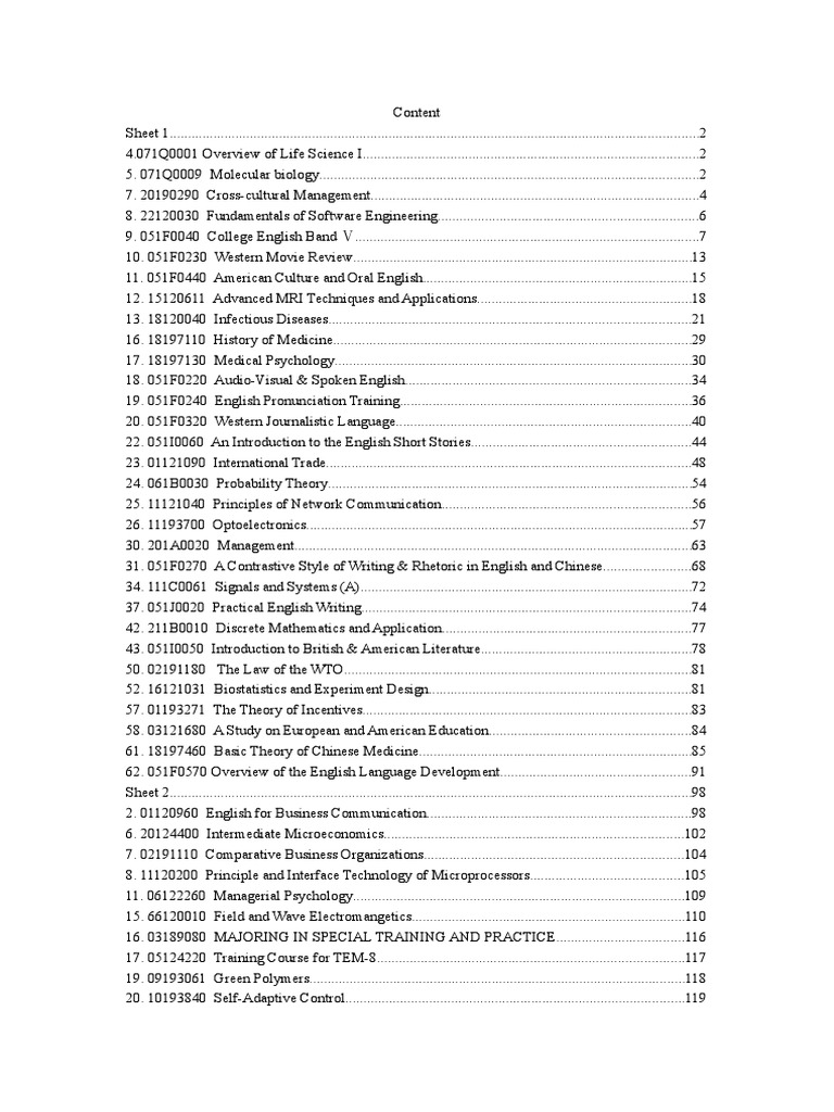 Zhejiang English Taught Course Info 2015 | PDF | Influenza | Infection