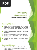 Inventory Management: Chapter 13 (Stevenson)