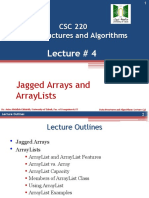 Chapter#7 - Jagged Arrays and ArrayLists