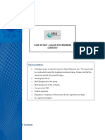 Case Study - Adani Enterprise Limited: Report Guidelines