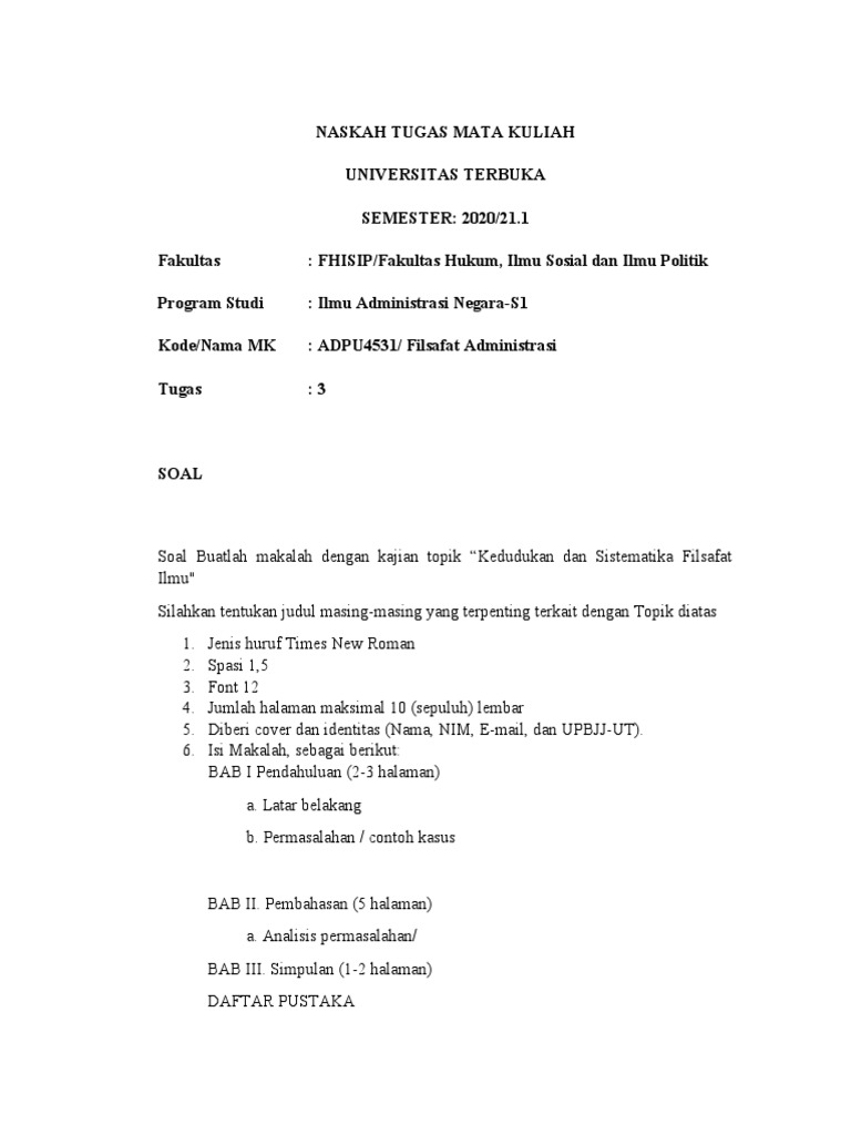 Filsafat Administrasi Pdf