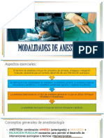 Tema 1 Modalidades de Anestesia