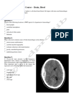 Emergency Radiology Course - Brain, Bleed: 5 Review Questions