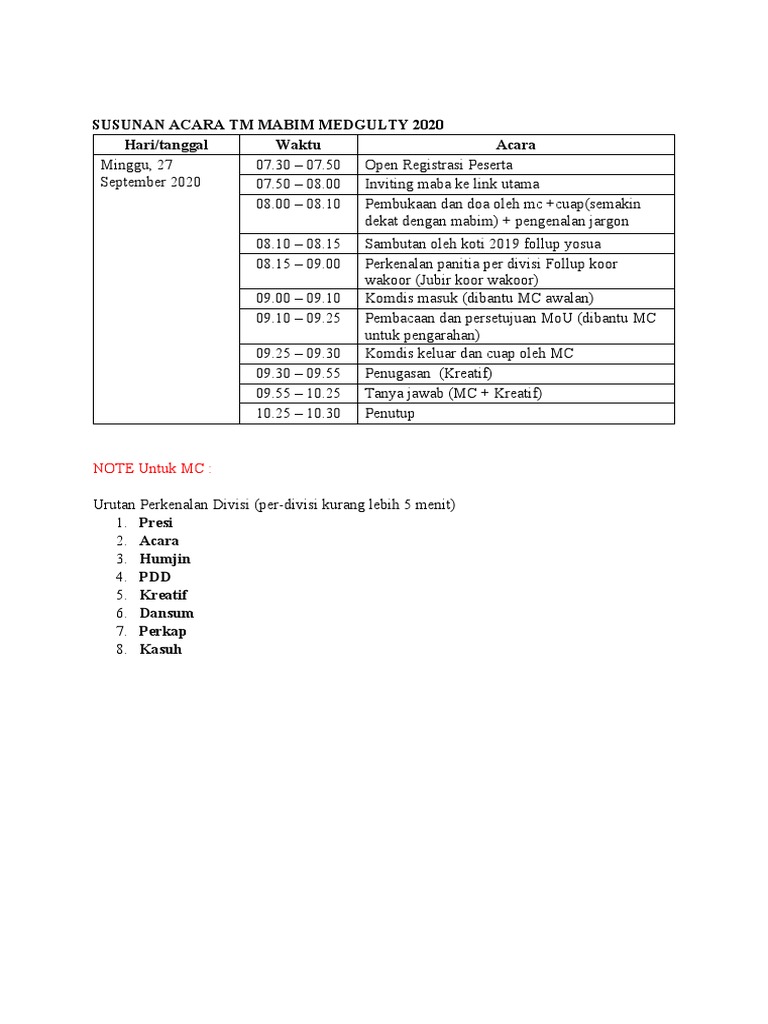 Rundown TM New | PDF