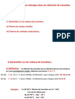 Chimie Descrptive II Et Chimie de Coordination II