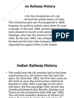 Indian Railway History