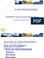 Gestión de Proveedores.