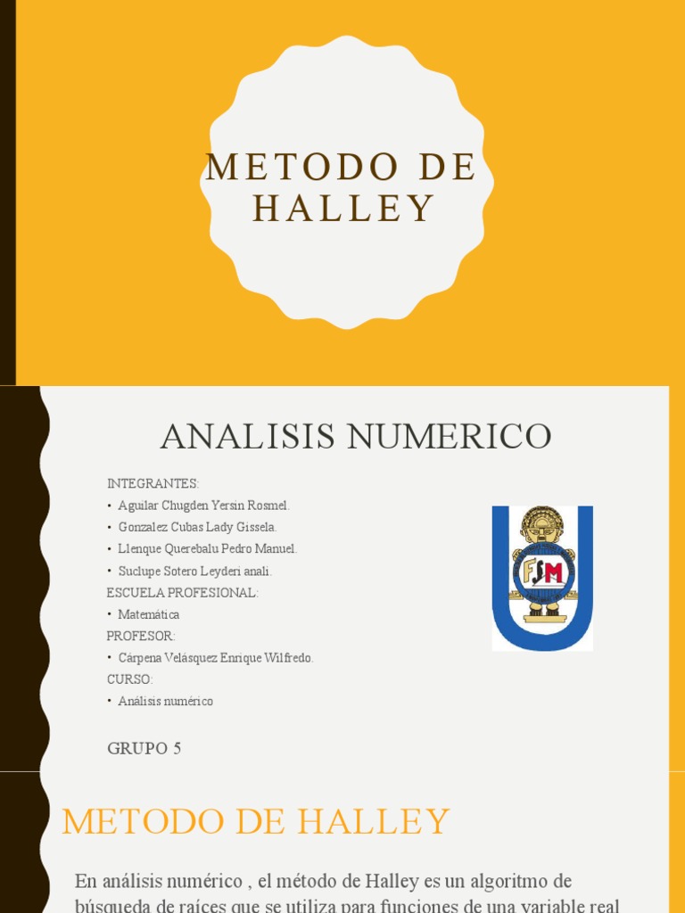 Método de Halley en Análisis Numérico | PDF | Matemáticas Aplicadas ...