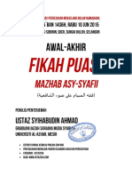 Fikah Puasa Mazhab Asy Syafii