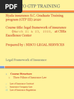 Legal Aspects of Insurance For GTP IV 2020