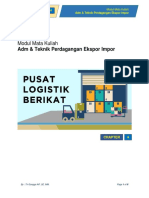 Modul Mata Kuliah: Adm & Teknik Perdagangan Ekspor Impor