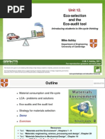 Download Eco-selection and the Eco Audit Tool - Lecture Unit 12 by Grantas Teaching Resource Website SN50376399 doc pdf