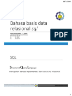 Pengenalan bahasa SQL