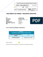 REG-SST-001 Reglamento de Higiene y Seguridad Industrial