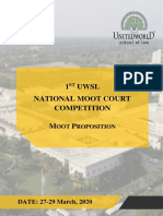 Moot Proposition - 1st UWSL NMCC
