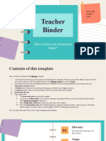 Teacher Binder by Slidesgo