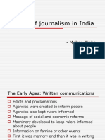 Advent of Journalism in India-1