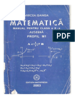 Manual Matematica Clasa 10 Ganga Algebra PDF Free