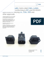 Quality Inlets, Outlets Connectors IEC Ul, Csa, Vde