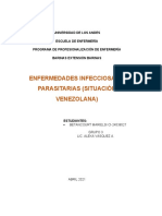 Enfermedades Infecciosas y Parasitarias (Situacion Venezolana)
