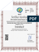 Sertifikat Akreditasi UIN Ar-Raniry Banda Aceh (2018-2023) - 1