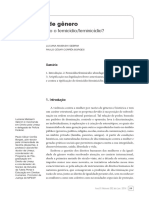 Violência de Gênero: Tipificar Ou Não o Femicídio/feminicídio?