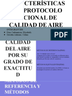 CARACTERÍSTICAS DEL PROTOCOLO NACIONAL DE CALIDAD DE AIRE