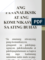 Aralin 4 - Ang Pananaliksik at Ang Komunikasyon Sa Ating Buhay'