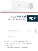 Sector Siderurgico Aviso Automatico