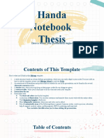 Handa Notebook Thesis - by Slidesgo