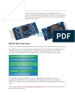 DS3231 Real Time Clock: I2C Communication Protocol