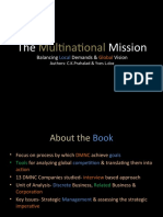 The Multinational Mission