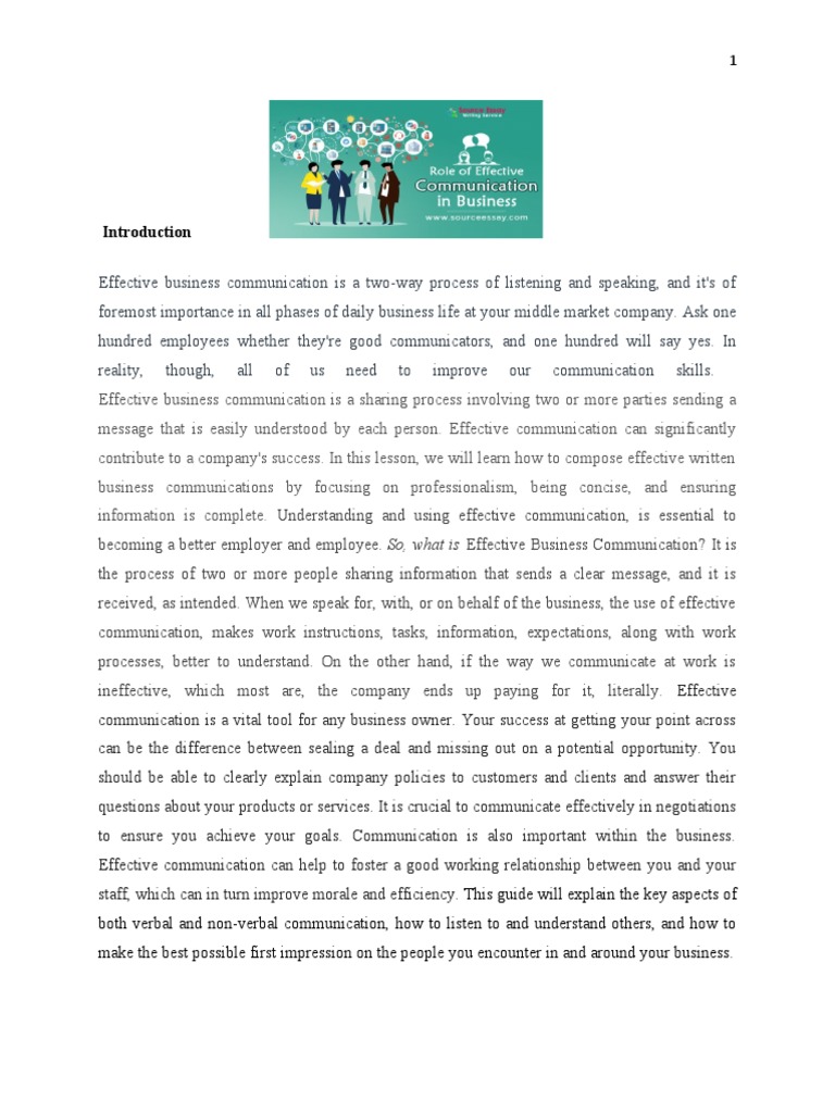 Effective Business Communication Guide | PDF | Communication | Human Nature