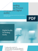 Music Recording Devices and Process (Analog and Digital Audio)